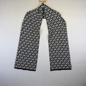 Michael Kors Black and White Logo Scarf/Wrap